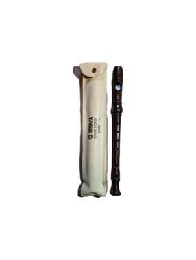 Vintage Brown Yamaha Soprano Recorder Made In USA With Case
